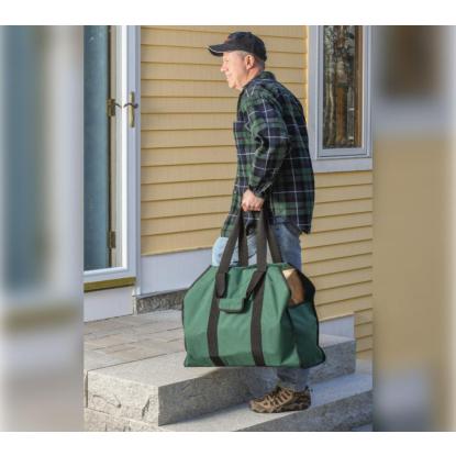 ShelterLogic Gran brændetaske, grøn, mak. 30 kg