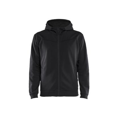 Blåkläder 3363 hættetrøje full zip, sort/mørk grå