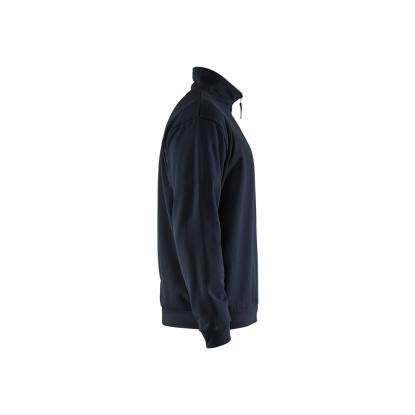 Blåkläder 3587 sweatshirt half zip, mørk marineblå