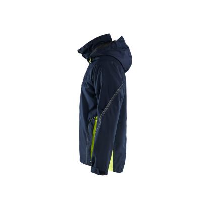 Blåkläder 4790 skaljakke, mørk marineblå/hi-vis gul