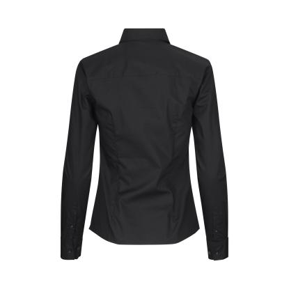 Seven Seas SS710 Poplin skjorte, modern, dame, sort