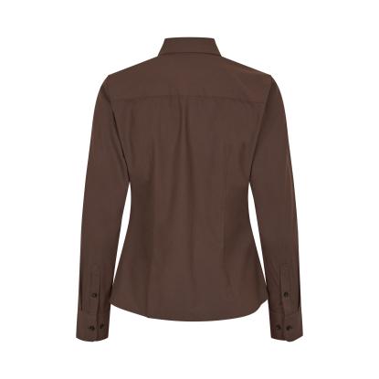 Seven Seas S52 hybridskjorte, modern, dame, mocca