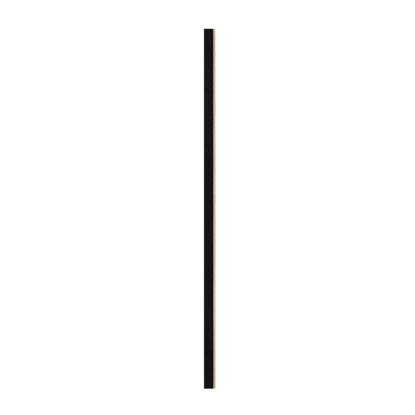 I-Wood afslutningsliste til 4-lamel akustikpanel, sortmalet, beige filt og sort kerne, egefiner, 17 x 67 mm