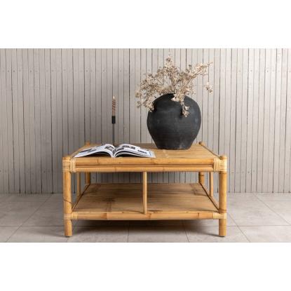 Venture Design Cane sofabord, bambus, 45 x 90 x 90 cm