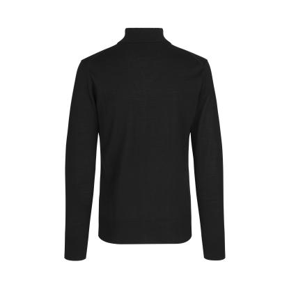 Seven Seas S660 The cardigan med lynlås, merino, sort