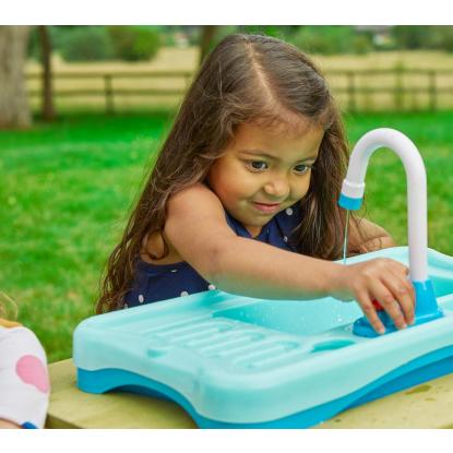 TP Toys picnicbord med vask og vandhane, træ, 51 x 94 x 89 cm
