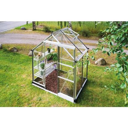 Halls Icon 6 drivhus 2,5 m², alu, 3 mm hærdet glas