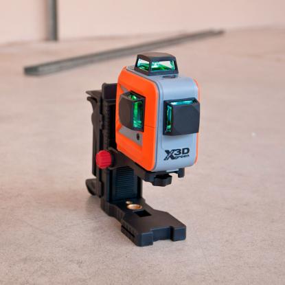 Nedo X-liner 3D green krydslaser, 3 x 360°