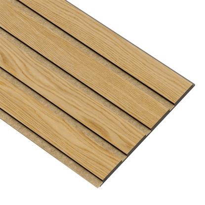 I-Wood Basic 4-lamel akustikpanel, klar olieret, brun filt og sort kerne, egefiner, 17 x 300 mm 