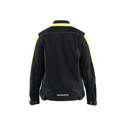 Blåkläder 4443 dame industrijakke stretch, sort/hi-vis gul