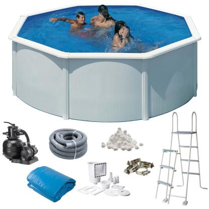 Swim & Fun rund pool, hvid - Ø350 x 120 cm