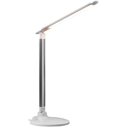Airam Gina LED skrivebordslampe med USB, dæmpbar, H76 cm, hvid