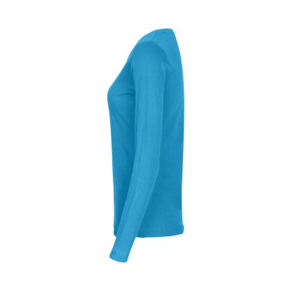 ID 0509 Interlock T-shirt med lange ærmer, dame, turkis