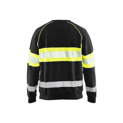 Blåkläder 3359 high vis sweatshirt, sort/hi-vis gul