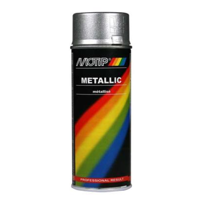 Motip metallic effekt lak spray, 400 ml - sølv