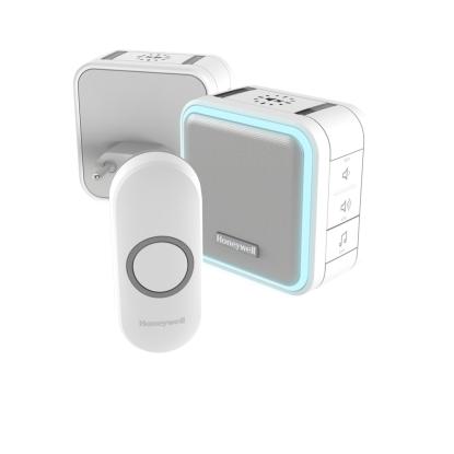 Honeywell DC515NHGP2 Hjem & Have trådløs dørklokkesæt med 2 klokker, hvid