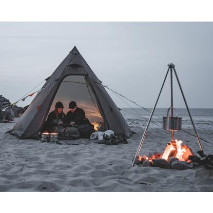 easy camp Otra Tipi til 4 personer, mørk sandfarve