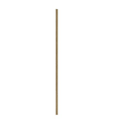 I-Wood afslutningsliste til akustikpanel, mørkebrun olieret, beige filt og lys kerne, egefiner, 16 x 42 x 2400 mm