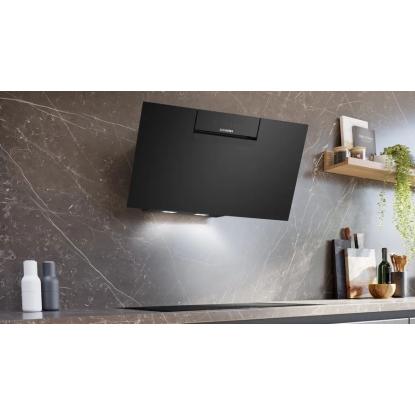 Siemens iQ300 væghængt emhætte LC87KFN60, sort, 80 cm
