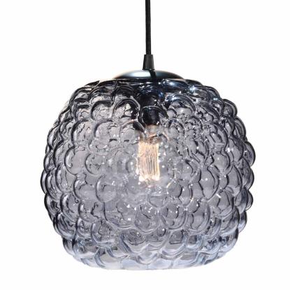 Halo Design Grape pendel, Ø25 cm, E27, røgfarvet glas