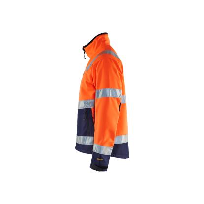 Blåkläder 4900 high vis softshell jakke, hi-vis orange/marineblå