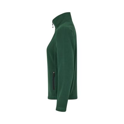 ID 0805 cardigan, mikrofleece, dame, flaskegrøn