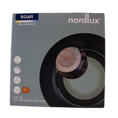Nordlux indbygningslampe Roar kip LED IP23 dæmp sort