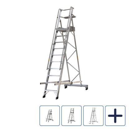 JUMBO platformsstige, sammenklappelig
