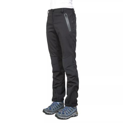 DLX SOLA softshell vandrebukser, vandtætte, dame, sort