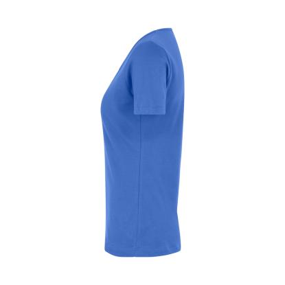 ID 0506 Interlock T-shirt med v-hals, dame, azur