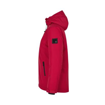 ID 0843 Hooded vinterjakke, dame, rød