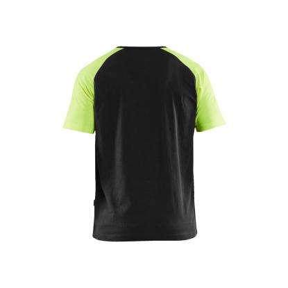 Blåkläder 3515 t-shirt, sort/hi-vis gul