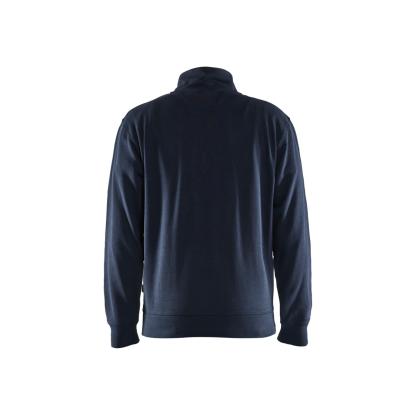 Blåkläder 3353 sweatshirt half zip, mørk marineblå/hi-vis gul