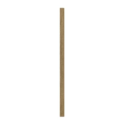 I-Wood afslutningsliste til 3-lamel akustikpanel, mørkebrun olieret, brun filt og sort kerne, egefiner, 17 x 92 mm