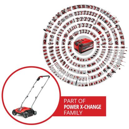 Einhell GC-SC 18/28 Li-Solo akku plænelufter/vertikalskærer, uden batteri og lader