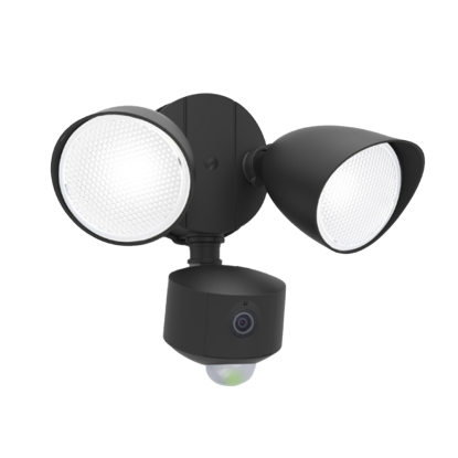 LUTEC connect DRACO udendørs LED væglampe med kamera og sensor, IP44, sort