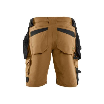 Blåkläder 1702 håndværker shorts 4-vejs stretch, nougat/sort