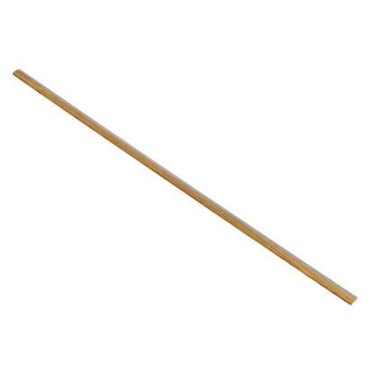I-Wood afslutningsliste til akustikpanel, brun olieret, grå filt og lys kerne, egefiner, 16 x 42 mm