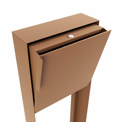 Bravios Porto postkasse med stander, rust