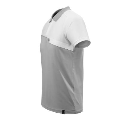 MASCOT ADVANCED poloshirt med brystlomme, grå-meleret/hvid