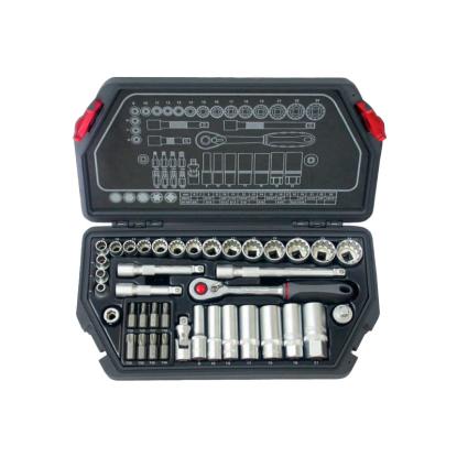 BATO SplineLock topnøglesæt, 3/8", 6-24 mm og 8-19 mm - 39 dele