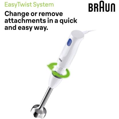 Braun MQ10.201M MultiQuick 1 stavblender og minihakker