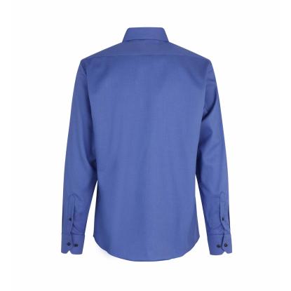 Seven Seas SS310 Royal Oxford skjorte, modern, french blue