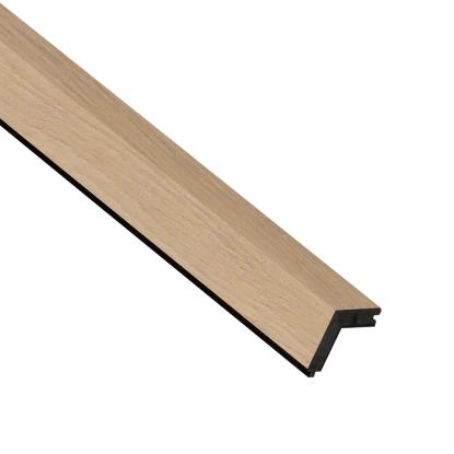 I-Wood UniPanel udvendigt hjørne, hvid olieret, sort kerne, egefiner, 17 x 55 x 2780 mm