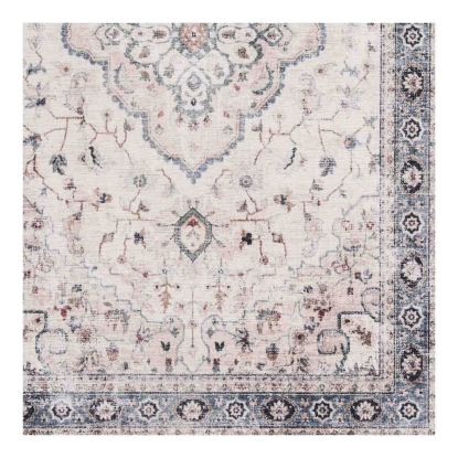 Havana dørmåtte, råhvid/beige/støvet blå, 80 x 50 cm