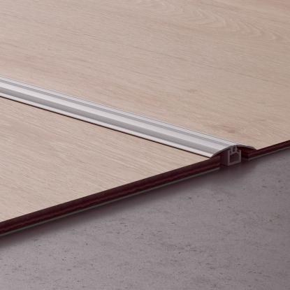 Pergo combiprofil passer til gulve fra 0-12,3 mm, sølv, 1860 x 16 x 47 mm