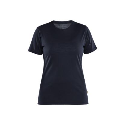 Blåkläder 3537 dame t-shirt merinould, mørk marineblå