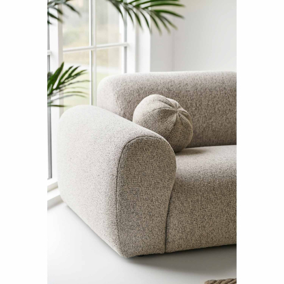 Clyde højrevendt loungesofa med to puder, stengrå