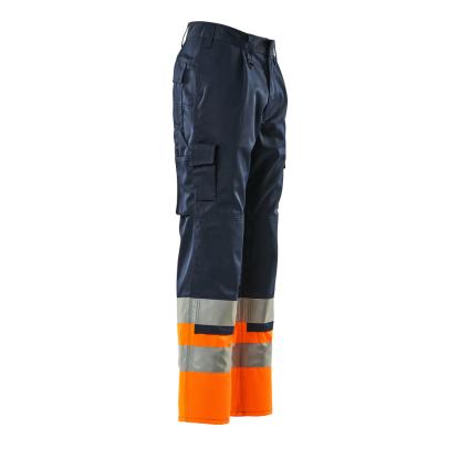 MASCOT SAFE COMPETE Patos arbejdsbukser med knælommer, marine/hi-vis orange
