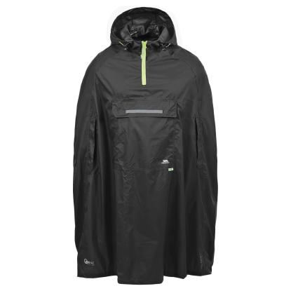 Trespass QIKPAC packaway regnponcho med pose, unisex, sort
